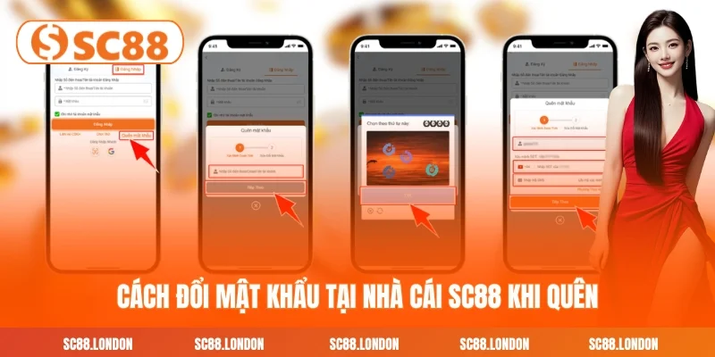 Cách đổi mật khẩu tại nhà cái SC88 khi quên