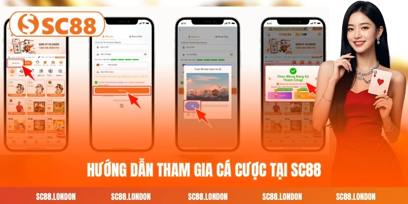 Hướng dẫn tham gia cá cược tại nhà cái SC88