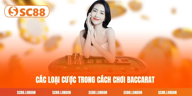 Các loại cược trong cách chơi baccarat 